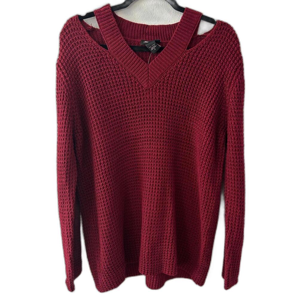 Women's Red Knit Sweater